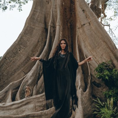 Bohemian Black Long Poncho Maternity Robe Ceremony Cover